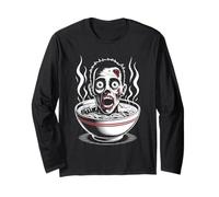 Ramen Zombie - Monstre Effrayant Amusant pour Les Amoureux d'halloween Manche Longue