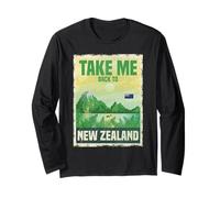 Ramène-Moi à la scène des fougères de Montagne de Nouvelle-Zélande Manche Longue