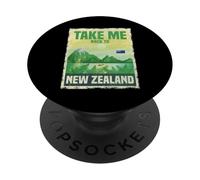 Ramène-Moi à la scène des fougères de Montagne de Nouvelle-Zélande PopSockets PopGrip Adhésif