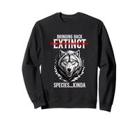 Ramener des espèces disparues Kinda Wolf Lover Wild Sprit Sweatshirt