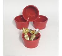 Ramequin à soufflé Diamètre 9.5 cm couleur Rouge - Lot de 4