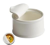 Ramequin en céramique avec couvercle en forme de canette créative | Mini bol en forme de boîte pour tremper, sauce, dessert, pudding | Passe au micro-ondes, au four et au lave-vaisselle pour la