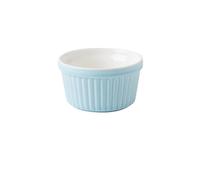 Ramequin Four Lot de 6 ramequins en céramique allant au four, 240 ml, ramequins for crème brûlée, coupes for pudding, soufflé, ramiken, sauce à tremper(6 pcs blue)