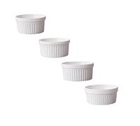 Ramequin Four Pudding au caramel en porcelaine allant au four Tasses à pudding à la crème anglaise Petits plats à soufflé en céramique Bols à pâtisserie(ALL)