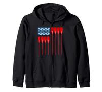 Ramer Regatta us Drapeau USA Amérique Sports Nautiques Patriot Sweat à Capuche