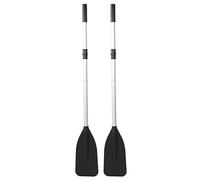 Rames de bateau détachables en alliage d'aluminium, 1 paire/ensemble 132cm, pagaies de Kayak flottantes épaisses pour bateaux à rames, radeau
