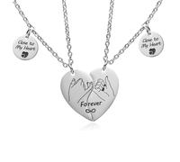 RAMESONL Collier avec pendentif pour couple Best Friends pour 2, colliers assortis pour relation, anniversaire, promesse, cadeau d'anniversaire pour couples, amis, adolescents, femmes et hommes