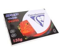 Ramette 250 Feuilles Papier DCP 135g A4 210x297 mm Certifié FSC Couché Brillant Blanc Blanc G