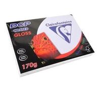 Ramette 250 Feuilles Papier DCP 170g A4 210x297 mm Certifié FSC Couché Brillant Blanc Blanc G
