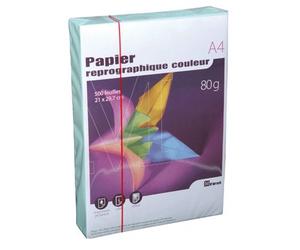 Ramette 500 feuilles A4 Papier couleur Vert Pastel 80 gr
