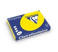 Ramette de 500 feuilles de papier Trophée fluo jaune, A3, 80 g/m² - Lot de 5