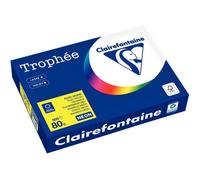 Ramette de 500 feuilles format A4 80g jaune fluo CLAIREFONTAINE