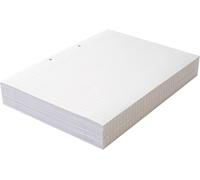 Ramette De Feuilles Mobiles A4, 8 Mm, Lignées Avec Marge, En-Tête Et Pied De Page, 2 Perforations, 500 Feuilles/1000 Pages[Z179]