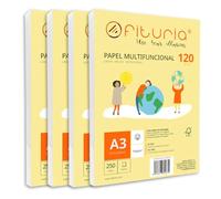 Ramette de papier A3 120g avec 1000 feuilles blanches, papier multifonctionnel pour un usage scolaire et professionnel. Idéal pour imprimantes laser, à jet d’encre ou photocopieuses - Ofituria