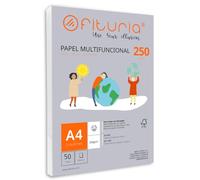 Ramette de papier A4 250g avec 50 feuilles blanches, papier multifonctionnel pour un usage scolaire et professionnel. Idéal pour imprimantes laser, à jet d’encre ou photocopieuses - Ofituria