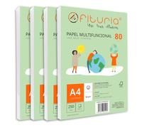 Ramette de papier A4 80g avec 1000 feuilles blanches, papier multifonctionnel pour un usage scolaire et professionnel. Idéal pour imprimantes laser, à jet d’encre ou photocopieuses - Ofituria