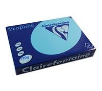 Ramette de papier - A4 - Bleu royal - 120g - Impression - 250 feuilles - Clairefontaine Trophée Bleu G
