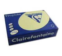 Clairefontaine Ramette de papier Trophée A4 Canari pastel 210 g Impression 250 feuilles