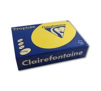 Clairefontaine Trophee - Papier Ordinaire - Jaune Intense - A4 (210 X 297 Mm) - 210 G/M² - 250 Feuille(S)