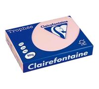 Ramette de papier - CLAIREFONTAINE - A4 - Rose pastel - 80g - 500 feuilles
