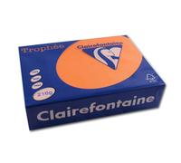 Ramette de Papier - Clairefontaine - Trophée - A4 - Orange Vif - 210g - 250 Feuilles