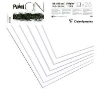Ramette papier - CLAIREFONTAINE - Paint On - 50 x 65 cm - 25 feuilles - 250 g/m²