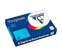 Clairefontaine Trophée - 107 micromètres - bleu foncé - A4 (210 x 297 mm) - 80 g/m² - 500 feuille(s) zéro plastique - papier teinté G