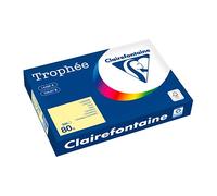 Ramette papier couleur Clairefontaine Trophée couleurs pastel A3 80 gr - 500 feuilles - canari