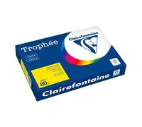 Ramette papier couleur Clairefontaine Trophée couleurs vives A3 80 gr - 500 feuilles - jaune soleil