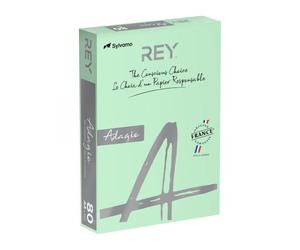 Ramette papier couleur Rey Adagio couleurs pastel A4 80 gr - 500 feuilles - vert