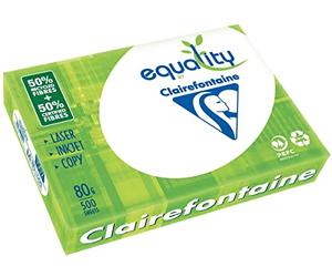 Ramette papier recy lairefontaine Equality A4 80 gr - 500 feuilles - blanc - Lot de 5
