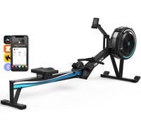 Rameur à Air - MERACH - 10 Niveaux de Résistance - Usage régulier - Facile à Ranger - Support téléphone - Compatible App