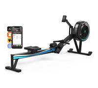 Rameur à Air - MERACH - 10 Niveaux de Résistance - Usage régulier - Facile à Ranger - Support téléphone - Compatible App