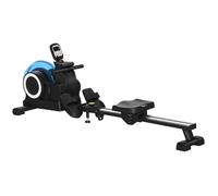 SPORTNOW Rameur à Eau d'appartement rameur d'appartement Pliable 6 Niveaux de résistance - capacité de Poids de 120 KG écran LCD Multifonction Support de Tablette
