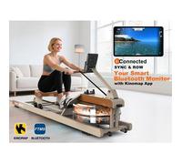 Rameur à eau - ORISYN - Modèle Pliable - Cadre inox 160 kg - Écran Bluetooth Kinomap - 98% pré-assemblé