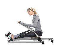 Rameur à écran LCD, pliable, fitness, cardio, jusqu'à 120 kg, appareil d'entraînement hydraulique, cardio, entièrement mobile, réglable avec assise souple