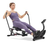 Rameur Compact Intelligent Sunny Health & Fitness, entraînement Complet du Corps, Faible Impact, Rail Extra-Long, capacité de Charge de 158 kg - SF-RW5639SMART