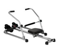 HOMCOM Rameur d'appartement Pliable - 3 Niveaux de résistance écran LCD Multifonction - Acier ABS Noir Gris