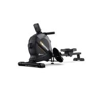 Hop-Sport Rameur d'appartement pliable HS-080R Aspen, 16 Niveaux de résistance magnétique max. à 30 kg, Écran LCD, Capacité de Charge 120 kg Noir / Doré