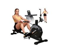Rameur d'appartement pliable HS-080R Aspen, 16 Niveaux de résistance magnétique max. à 30 kg, Ecran LCD, Capacité de Charge 120 kg