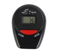 Rameur hydraulique multifonction - Compteur électronique - 111 x 86 mm - Affichage noir - Avec affichage LED du temps, des calories, de la fréquence et de la fréquence cardiaque - Pour un usage