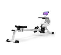 Rameur magnétique - Capital Sports Stream M1 - 105 cm - Écran LCD - 8 niveaux - aluminium - Rameur de musculation - Blanc