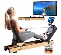 Rameur magnétique connecté Pliable - Skandika Rovek - 32 niveaux de résistance - Inertie 6 kg - Bluetooth - Kinomap