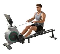 Rameur MagnéTique Formill QK-530, 16 Niveaux De RéSistance, Application Bluetooth, éCran Lcd, SièGe Confortable.