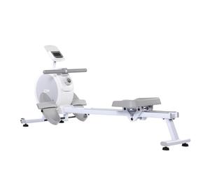 Rameur magnétique pour maison, appareil de fitness idéal pour tonifier le corps complet, convient pour la salle de sport à la maison, blanc