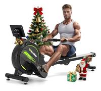 Rameur magnétique Wenoker Pliable pour la Maison, capacité de Poids de 160 kg, Silencieux et Lisse avec Support de Tablette pour écran LCD et Coussin de siège Confortable