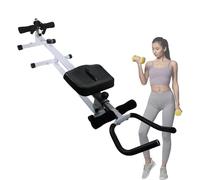 Rameur Pliable 4-en-1, Rameur D'Appartement Silencieux, Machine Aviron Réglable, Siège Confortable, Rameur Compact Gain De Place, pour Maison Salle De Gym Cardio Training