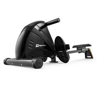 HOP-Sport® Rameur Pliable Appartement HS-030R Boost, Système Freinage Magnétique, 10 Niveaux de résistance, Rowing Machine pour la Maison, Roue d'inertie 9 kg, Max. 120 kg, Doré