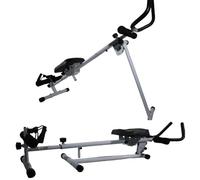 Rameur Pliable Multifonction, Rameur Musculation Appartement, Machine Aviron, Réglable, Rameur Silencieux Compact, pour Maison & Gym à Domicile