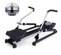 Rameur pliable pour usage domestique, rameur à résistance à l'air, silencieux, magnétique, 6 niveaux de résistance réglable, moniteur LCD, équipement de fitness, entraînement cardio intérieur